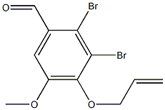 4-(烯丙氧基)-2,3-二溴-5-甲氧基苯甲醛 结构式