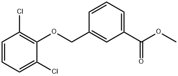 3-((2,6-二氯苯氧基)甲基)苯甲酸甲酯, 832739-81-8, 结构式