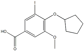 4-(cyclopentyloxy)-3-iodo-5-methoxybenzoic acid|