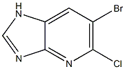 6-bromo-5-chloro-1H-imidazo[4,5-b]pyridine Struktur