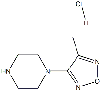 1-(4-methyl-1,2,5-oxadiazol-3-yl)piperazine hydrochloride Structure