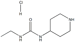 1-エチル-3-(ピペリジン-4-イル)ウレア塩酸塩 化学構造式