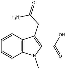 3-(2-amino-2-oxoethyl)-1-methyl-1H-indole-2-carboxylic acid Structure