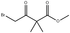 METHYL 4-BROMO-2,2-DIMETHYL-3-OXOBUTANOATE Struktur