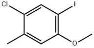 1-氯-5-碘-4-甲氧基-2-甲基苯 结构式