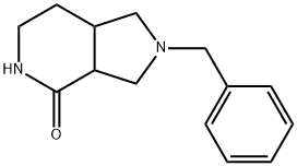 2-BENZYLHEXAHYDRO-1H-PYRROLO[3,4-C]PYRIDIN-4(2H)-ONE 化学構造式