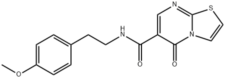 N-(4-methoxyphenethyl)-5-oxo-5H-thiazolo[3,2-a]pyrimidine-6-carboxamide Structure