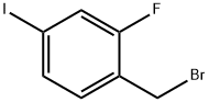 2-FLUORO-4-IODOBENZYL BROMIDE 化学構造式