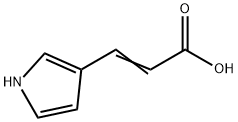 3-(1H-吡咯-3-基)丙烯酸 结构式