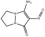 3-amino-2-nitroso-6,7-dihydro-1H,5H-pyrazolo[1,2-a]pyrazol-1-one Structure