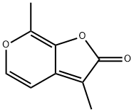 3,7-Dimethyl 2H-Furo[2,3-c]pyran-2-one Structure