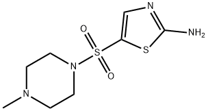 5-((4-methylpiperazin-1-yl)sulfonyl)thiazol-2-amine Struktur