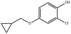 2-chloro-4-(cyclopropylmethoxy)phenol 结构式