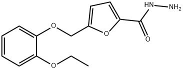 5-((2-乙氧基苯氧基)甲基)呋喃-2-碳酰肼, 861433-53-6, 结构式