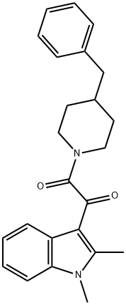 1-(4-benzylpiperidin-1-yl)-2-(1,2-dimethyl-1H-indol-3-yl)ethane-1,2-dione,862814-04-8,结构式