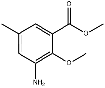 3-Amino-2-methoxy-5-methyl-benzoic acid methyl ester 结构式