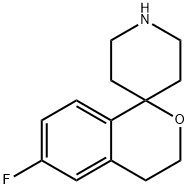 Spiro[1H-2-benzopyran-1,4'-piperidine], 6-fluoro-3,4-dihydro-,866029-31-4,结构式