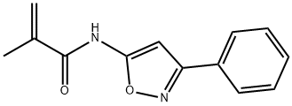 2-methyl-N-(3-phenyl-5-isoxazolyl)propenamide Struktur