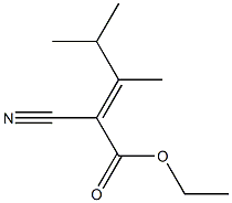 2-Pentenoic acid, 2-cyano-3,4-dimethyl-, ethyl ester Structure