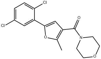 [5-(2,5-dichlorophenyl)-2-methylfuran-3-yl]-morpholin-4-ylmethanone Structure