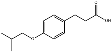 3-(4-异丁氧基苯基)丙酸, 872783-68-1, 结构式