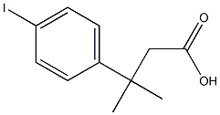 3-(4-Iodo-phenyl)-3-methyl-butyric acid,872783-69-2,结构式