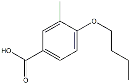 4-n-Butoxy-3-methylbenzoic acid Struktur