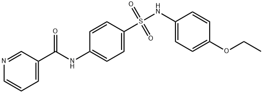 N-(4-{[(4-ethoxyphenyl)amino]sulfonyl}phenyl)nicotinamide Structure