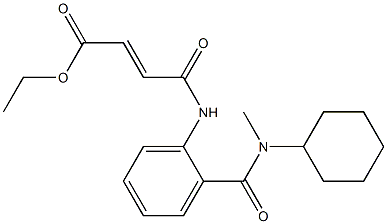 ethyl (E)-4-[2-[cyclohexyl(methyl)carbamoyl]anilino]-4-oxobut-2-enoate Structure