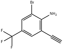 2-bromo-6-ethynyl-4-(trifluoromethyl)aniline|2-溴-6-乙炔基-4-(三氟甲基)苯胺