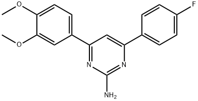 876751-53-0 4-(3,4-dimethoxyphenyl)-6-(4-fluorophenyl)pyrimidin-2-amine