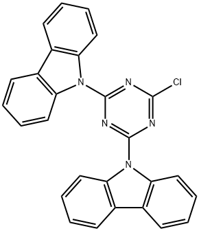 9H-Carbazole, 9,9'-(6-chloro-1,3,5-triazine-2,4-diyl)bis- Structure