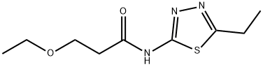 3-ethoxy-N-(5-ethyl-1,3,4-thiadiazol-2-yl)propanamide Structure