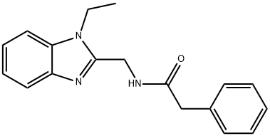 N-((1-ethyl-1H-benzo[d]imidazol-2-yl)methyl)-2-phenylacetamide Structure