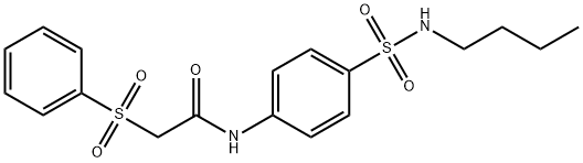 2-(benzenesulfonyl)-N-[4-(butylsulfamoyl)phenyl]acetamide|