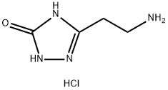 5-(2-aminoethyl)-2,4-dihydro-3H-1,2,4-triazol-3-one hydrochloride Struktur