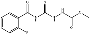 methyl 2-{[(2-fluorobenzoyl)amino]carbonothioyl}hydrazinecarboxylate 化学構造式