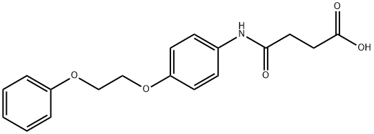 4-oxo-4-{[4-(2-phenoxyethoxy)phenyl]amino}butanoic acid Struktur