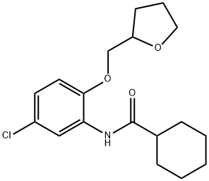 N-[5-chloro-2-(oxolan-2-ylmethoxy)phenyl]cyclohexanecarboxamide Structure