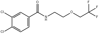 3,4-dichloro-N-[2-(2,2,2-trifluoroethoxy)ethyl]benzamide 结构式