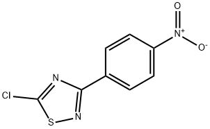 1,2,4-Thiadiazole, 5-chloro-3-(4-nitrophenyl)- 化学構造式