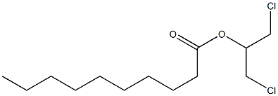 Decanoic acid, 2-chloro-1-(chloromethyl)ethyl ester 化学構造式
