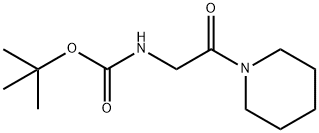 叔丁基(2-氧代-2-(哌啶-1-基)乙基)氨基甲酸酯,88621-47-0,结构式