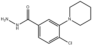 4-chloro-3-piperidin-1-ylbenzohydrazide,886494-69-5,结构式