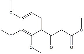 METHYL 3-OXO-3-(2,3,4-TRIMETHOXYPHENYL)PROPANOATE 结构式