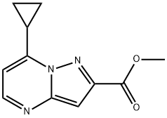 methyl 7-cyclopropylpyrazolo[1,5-a]pyrimidine-2-carboxylate Structure