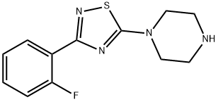 1-[3-(2-fluorophenyl)-1,2,4-thiadiazol-5-yl]piperazine, 887625-43-6, 结构式