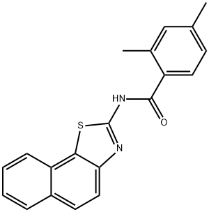 N-benzo[g][1,3]benzothiazol-2-yl-2,4-dimethylbenzamide Structure