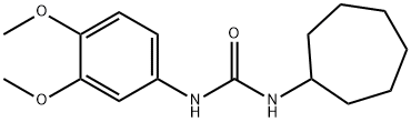 1-cycloheptyl-3-(3,4-dimethoxyphenyl)urea 结构式