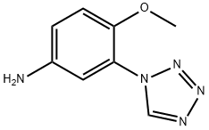 4-methoxy-3-(1H-1,2,3,4-tetrazol-1-yl)aniline Struktur